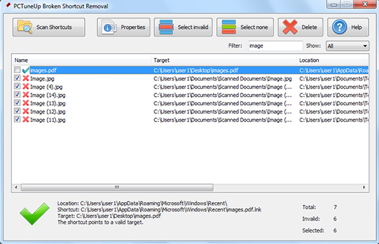 PCTuneUP Broken Shortcut Fixer