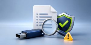 Inspecting an autorun configuration file on a USB drive safely