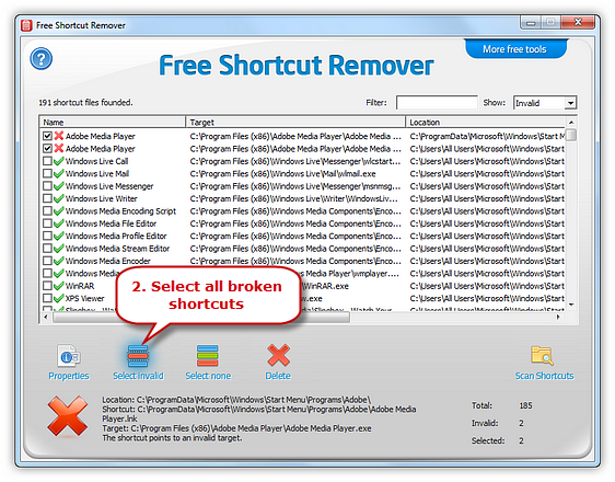 برنامج - تحميل برنامج ازالة فيروس شورت كت مجاناً Free Shortcut Remover Freeshortcutremover0102a