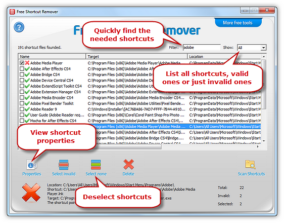 تحميل - تحميل برنامج ازالة فيروس شورت كت مجاناً Free Shortcut Remover Freeshortcutremover0102b