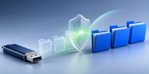 Restoring hidden folders on a USB drive after a security scan